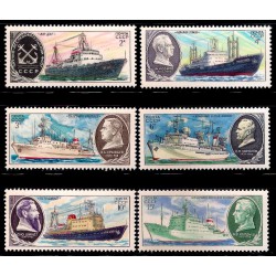 Unión Soviética. 1980. Serie Completa (Nuevo) Barcos