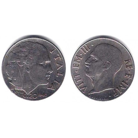 (75b) Italia. 1940. 20 Centesimi (MBC+)
