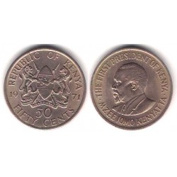(13) Kenia. 1971. 50 Cents (EBC)
