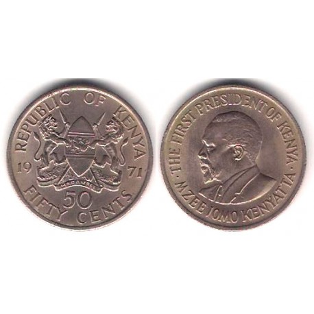 (13) Kenia. 1971. 50 Cents (EBC)