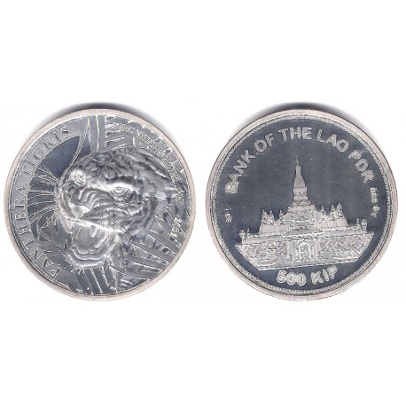 Laos. 2021. 500 Kip (SC) (Plata)