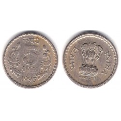 (154.1) India. 1993. 5 Rupees (MBC)