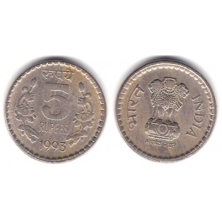 (154.1) India. 1993. 5 Rupees (MBC)