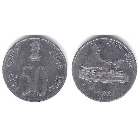 (69) India. 1988. 50 Paise (MBC)
