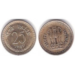 (49.1) India. 1987. 25 Paise (SC)