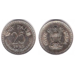 (49.1) India. 1985. 25 Paise (SC)