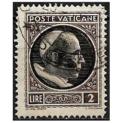 Ciudad del Vaticano. 1940. 2 Lira (Usado) Pío XII
