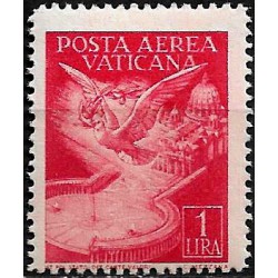 Ciudad del Vaticano. 1947. 1 Lira (Nuevo, con fijasellos)