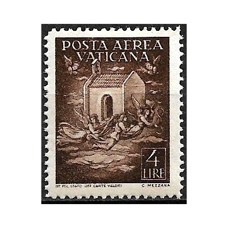 Ciudad del Vaticano. 1947. 4 Lira (Nuevo, con fijasellos) Ascensión de la Virgen