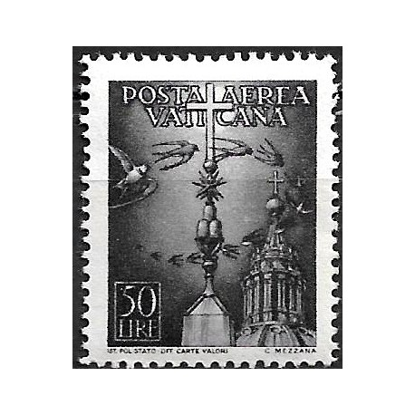 Ciudad del Vaticano. 1947. 50 Lira (Nuevo, con fijasellos)