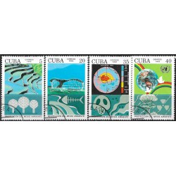 Cuba. 1992. Serie 4 Valores (Usado) Protección del Medio Ambiente