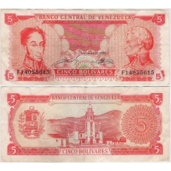 (70b) Venezuela. 1989. 5 Bolivares (BC)