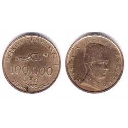 (1078) Turquía. 2000. 100000 Lira (BC+)