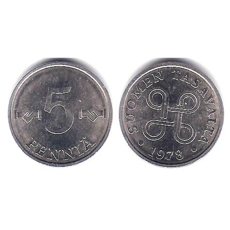 (45a) Finlandia. 1978. 5 Penniä (MBC+)