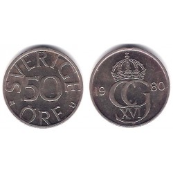 (855) Suecia. 1980. 50 Ore (EBC)