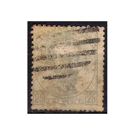 (124) 1872. 25 Céntimos. Amadeo I (Usado)