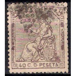 (136) 1873. 40 Céntimos. Alegoría de España (Usado)