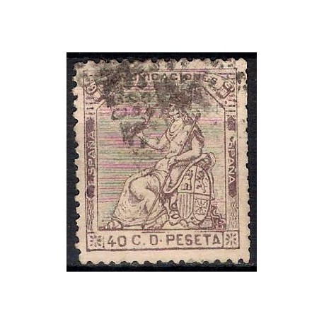 (136) 1873. 40 Céntimos. Alegoría de España (Usado)