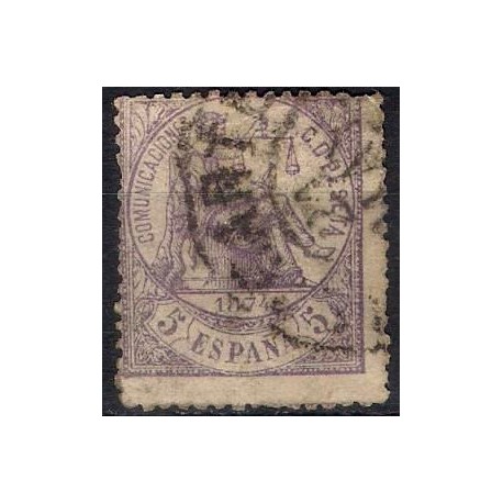 (144) 1874. 5 Céntimos. Alegoría de la Justicia (Usado)