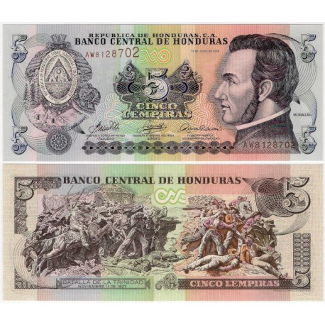 (91a) Honduras. 2006. 5 Lempiras (SC)