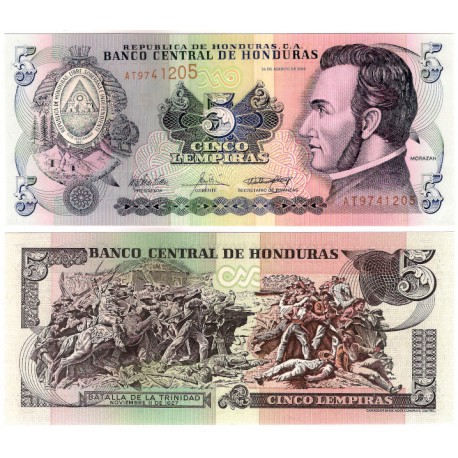 (85d) Honduras. 2004. 5 Lempiras (SC)