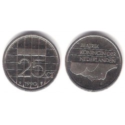 (204) Paises Bajos. 1990. 25 Cents (MBC)
