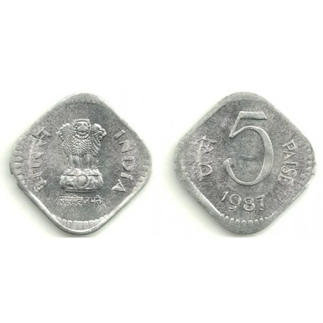 (23) India. 1987. 5 Paise (SC)