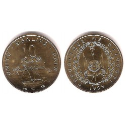 (23) Djibouti. 1999. 10 Francs (SC)
