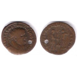 Constancio I. 293-306 d.C. ½ Follis (BC) Agujereada