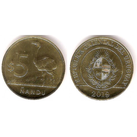 Uruguay. 2019. 5 Pesos (SC)