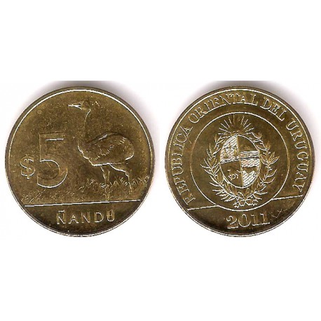 (137) Uruguay. 2011. 5 Pesos (SC)