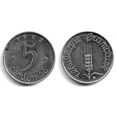(927) Francia. 1963. 5 Centimes (MBC)