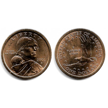 (310) Estados Unidos de América. 2001(D). 1 Dollar (SC)