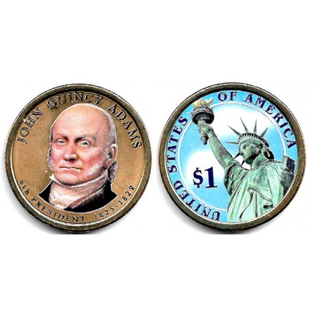 Estados Unidos de América. 2008(P). 1 Dollar (SC) Coloreada