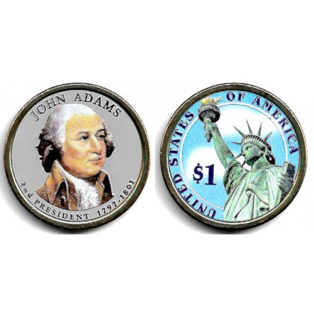 Estados Unidos de América. 2007(P). 1 Dollar (SC) Coloreada