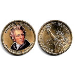 Estados Unidos de América. 2008(P). 1 Dollar (SC) Coloreada