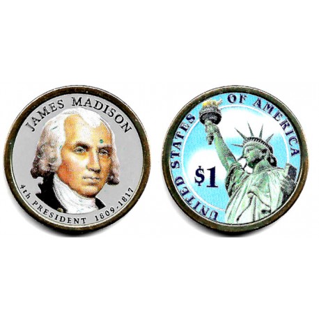 Estados Unidos de América. 2007(D). 1 Dollar (SC) Coloreada