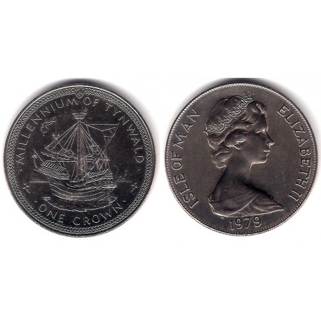 (48) Isla de Man. 1979. 1 Crown (SC)