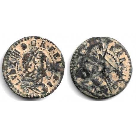 Luis XIV (Principado Catalán). 164X. Seiseno (BC) Ceca de Barcelona