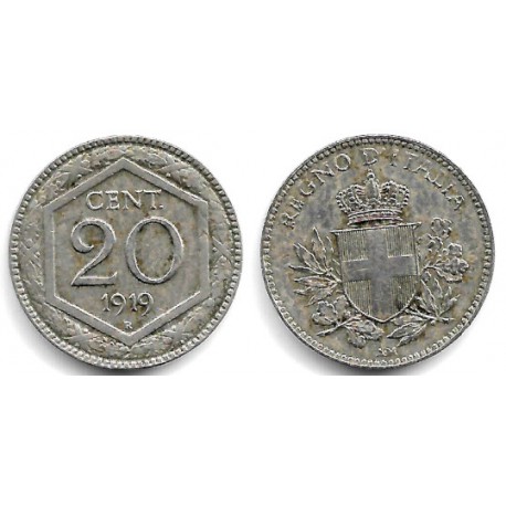 (58) Italia. 1919. 20 Centesimi (MBC)