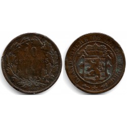 (23.1) Luxemburgo. 1854. 10 Centimes (BC)