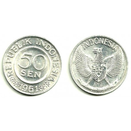 (14) Indonesia. 1961. 50 Sen (SC)