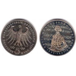 (161) Alemania. 1984(J). 5 Mark (Proof)