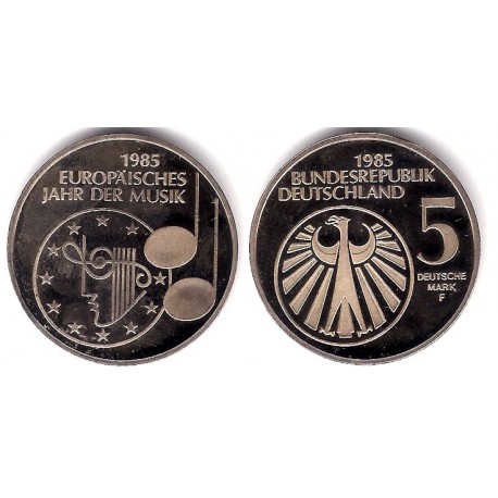 (162) Alemania. 1985(F). 5 Mark (Proof)