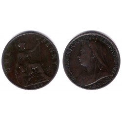 (790) Gran Bretaña. 1899. 1 Penny (BC)
