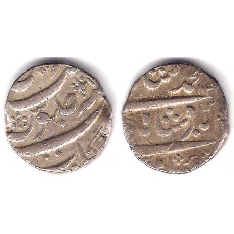 (50) Estados Nativos de la India (Arcot/Arkat). 114X AH. 1 Rupee (MBC) (Plata)