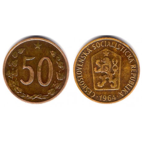 (55.1) Checoslovaquia. 1964. 50 Haleru (MBC)