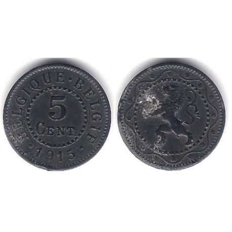 (80) Bélgica. 1915. 5 Centimes (MBC-)