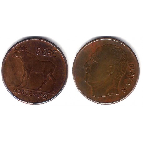 (405) Noruega. 1960. 5 Ore (MBC)