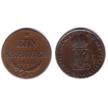 (2113) Austria. 1816A. 1 Kreuzer (MBC+)